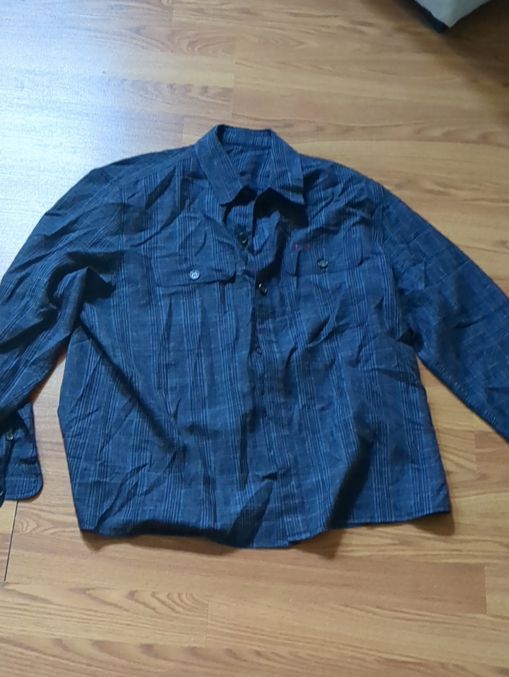 ISAIA Napoli Luxury Cashmere Silk Linen Plaid Casual Button Down Shirt XL